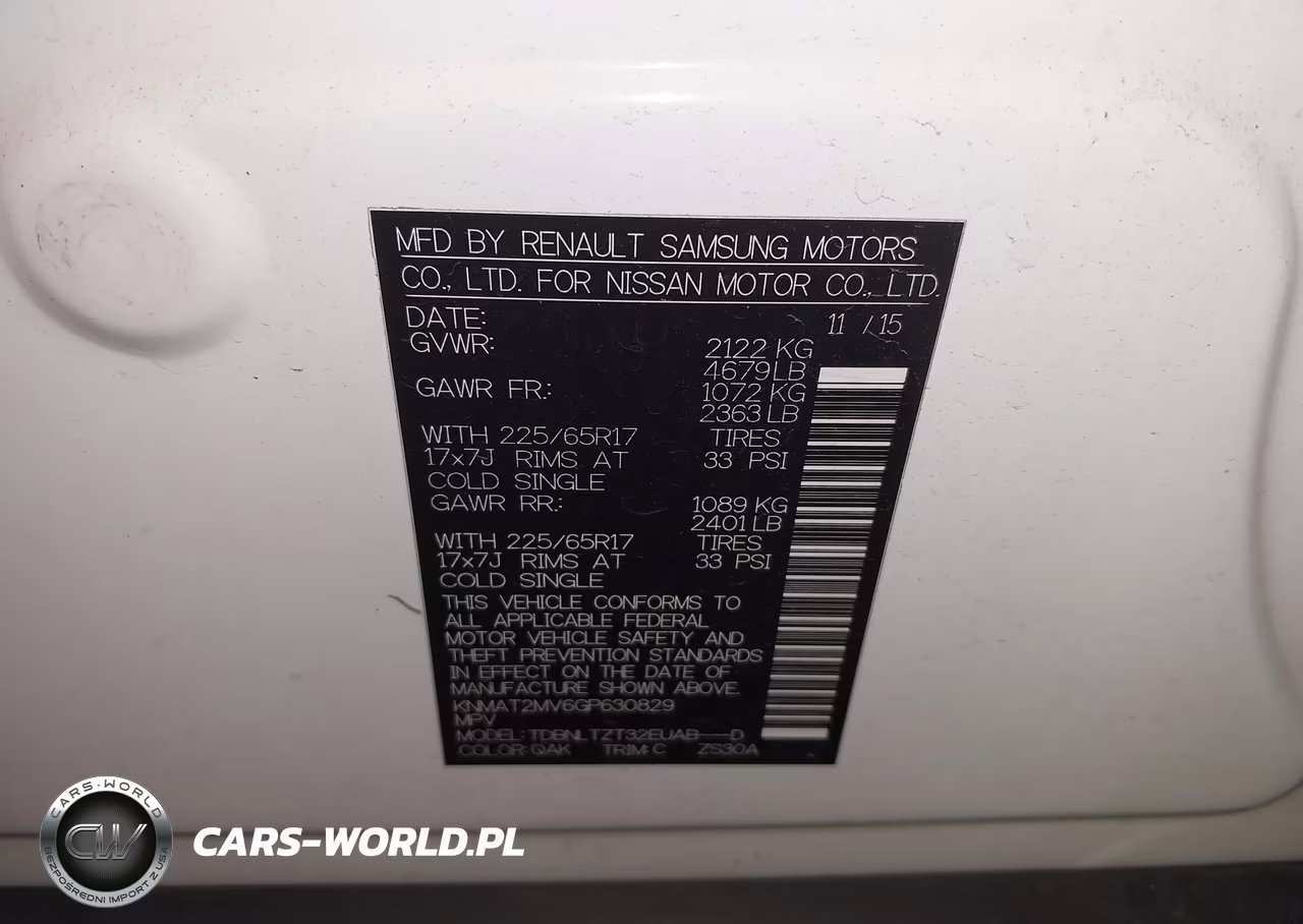 2016 Nissan Rogue Sv VIN:KNMAT2MV6GP630829 - 9