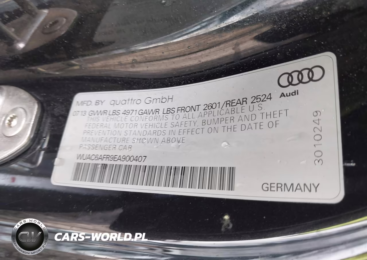 2014 Audi Rs 5 4.2 VIN:WUAC6AFR9EA900407 - 9