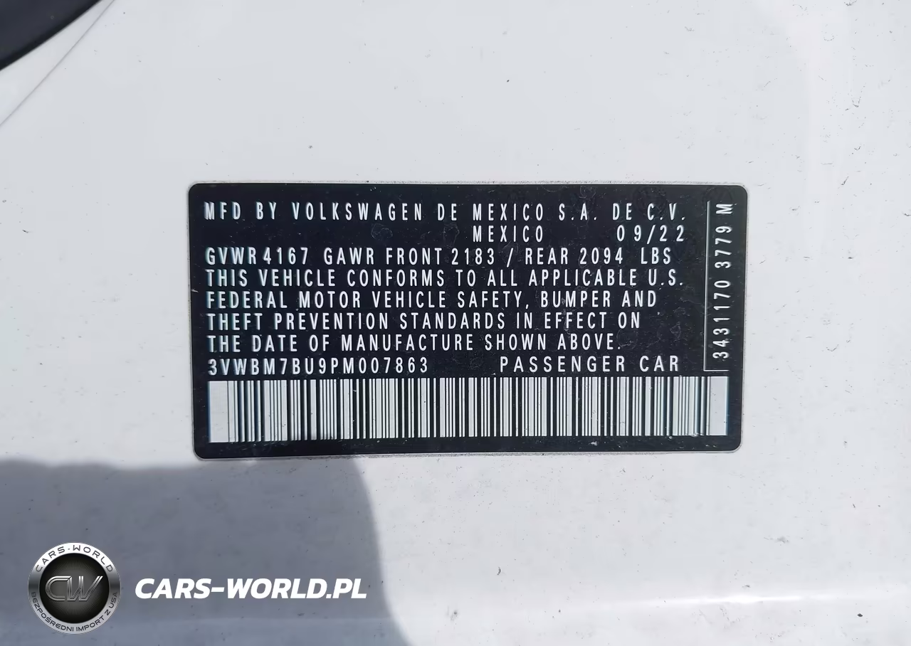 2023 Volkswagen Jetta 1.5T Sport VIN:3VWBM7BU9PM007863 - 9