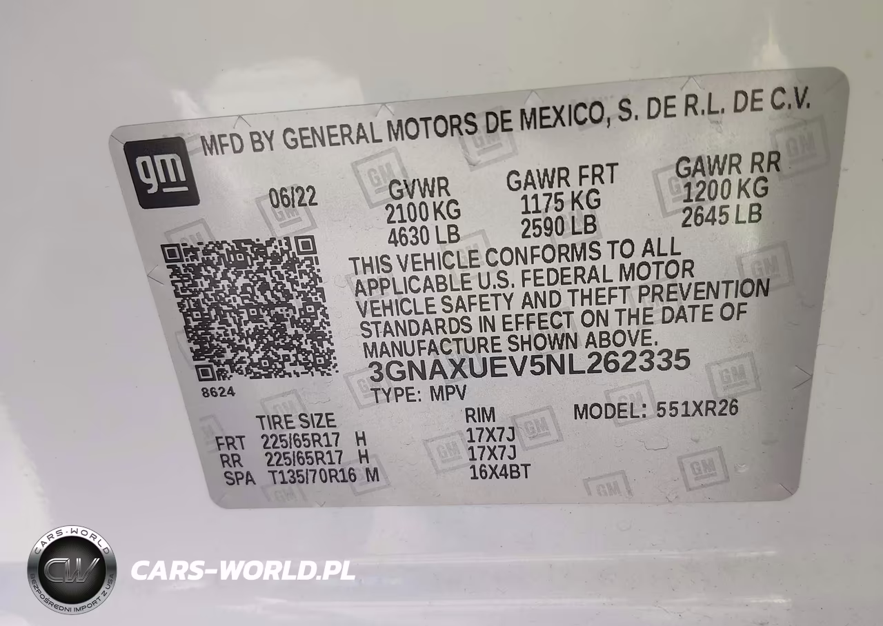 2022 Chevrolet Equinox Awd Lt VIN:3GNAXUEV5NL262335 - 9
