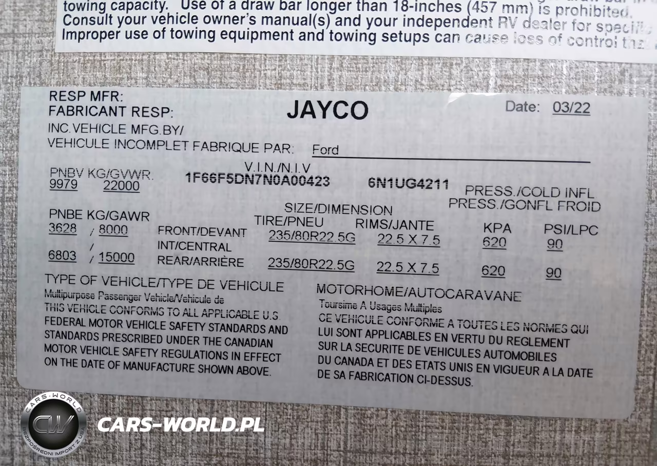 2022 Ford F53 VIN:1F66F5DN7N0A00423 - 20