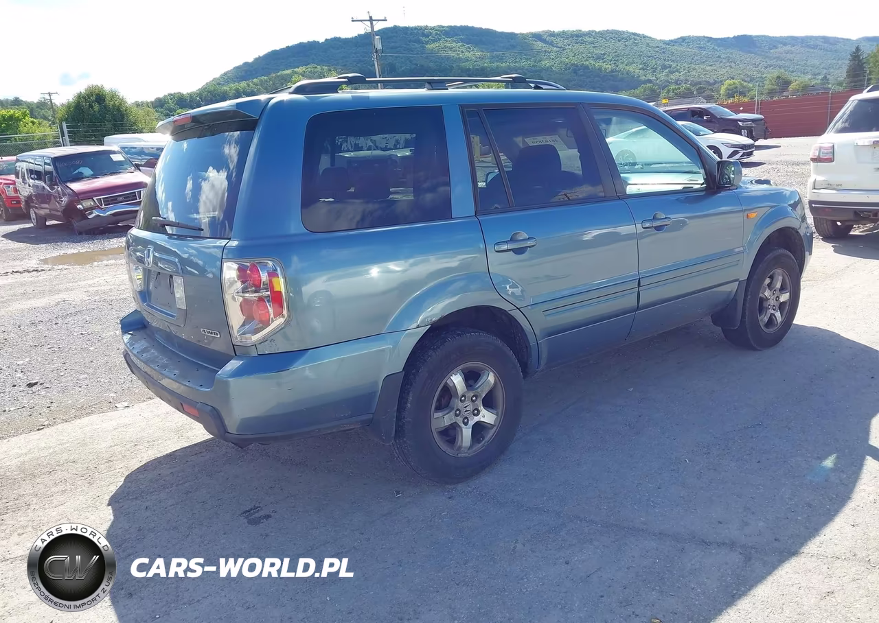 2007 Honda Pilot Ex-L VIN:5FNYF18627B021556 - 4