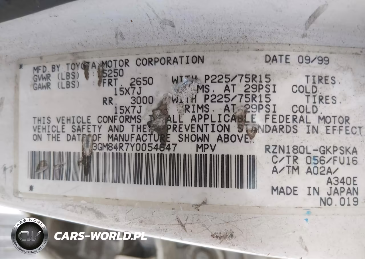 2000 Toyota 4Runner VIN:JT3GM84R7Y0054647 - 9