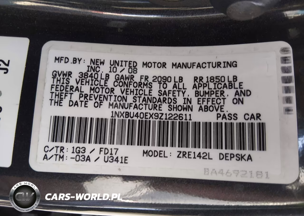 2009 Toyota Corolla S VIN:1NXBU40EX9Z122611 - 9