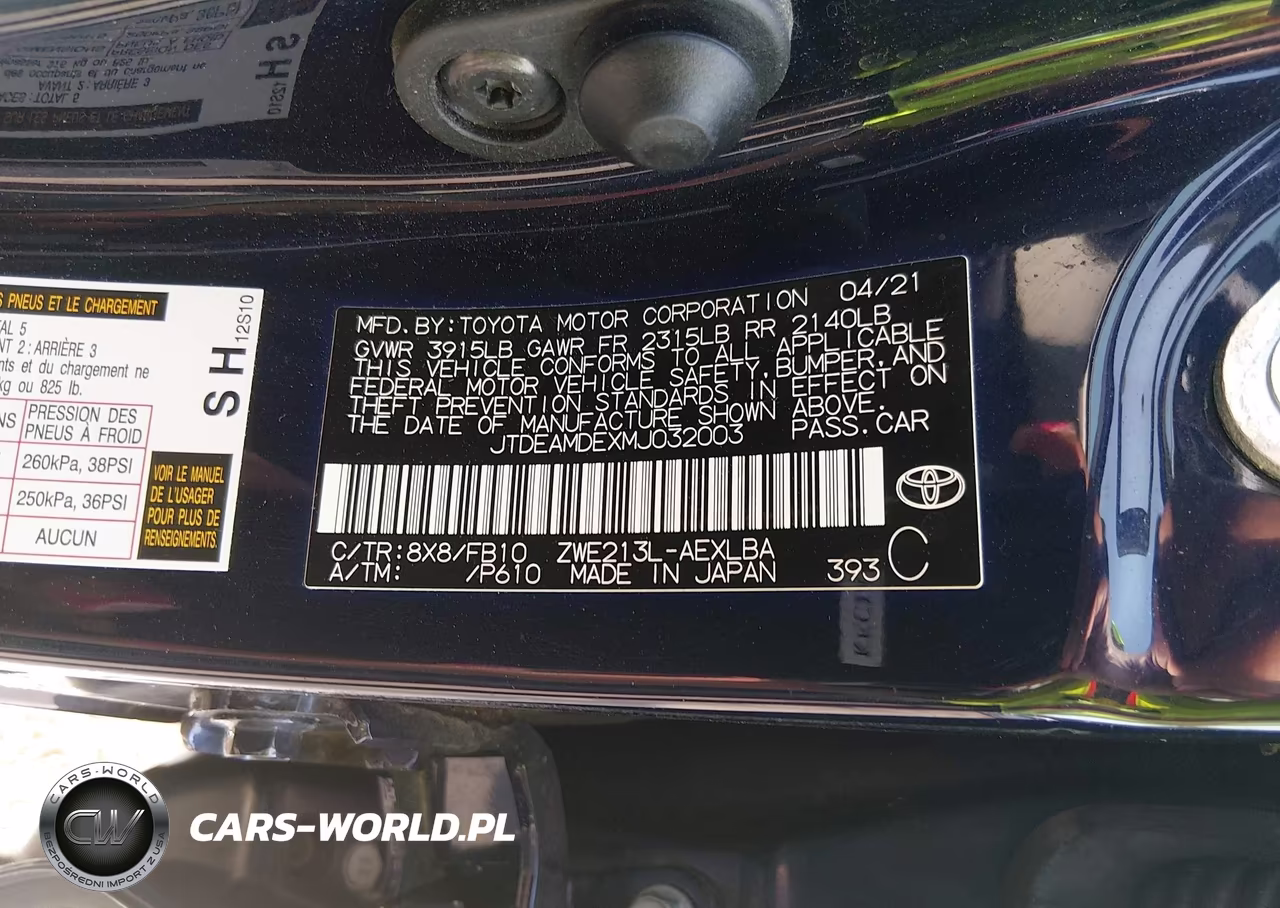 2021 Toyota Corolla Hybrid Le VIN:JTDEAMDEXMJ032003 - 9