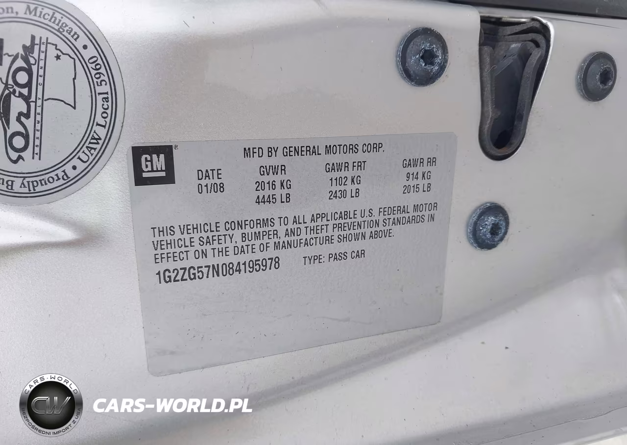 2008 Pontiac G6 VIN:1G2ZG57N084195978 - 9