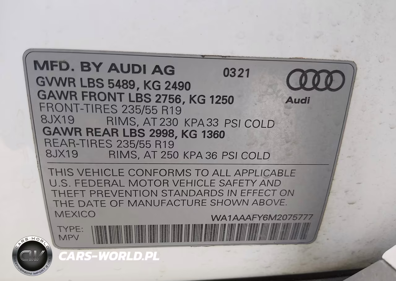 2021 Audi Q5 Premium 45 Tfsi Quattro S Tronic VIN:WA1AAAFY6M2075777 - 9
