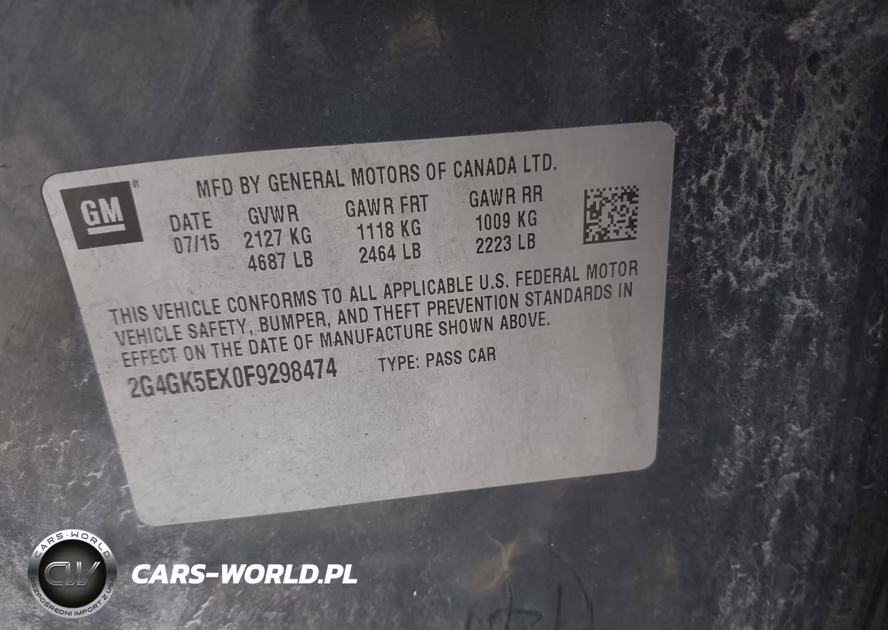 2015 Buick Regal Turbo VIN:2G4GK5EX0F9298474 - 9