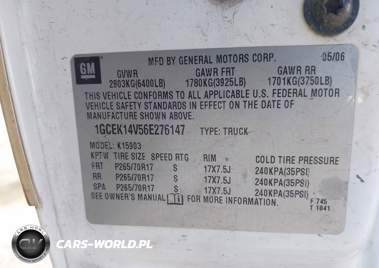 2006 Chevrolet Silverado 1500 Work Truck VIN:1GCEK14V56E276147 - 9