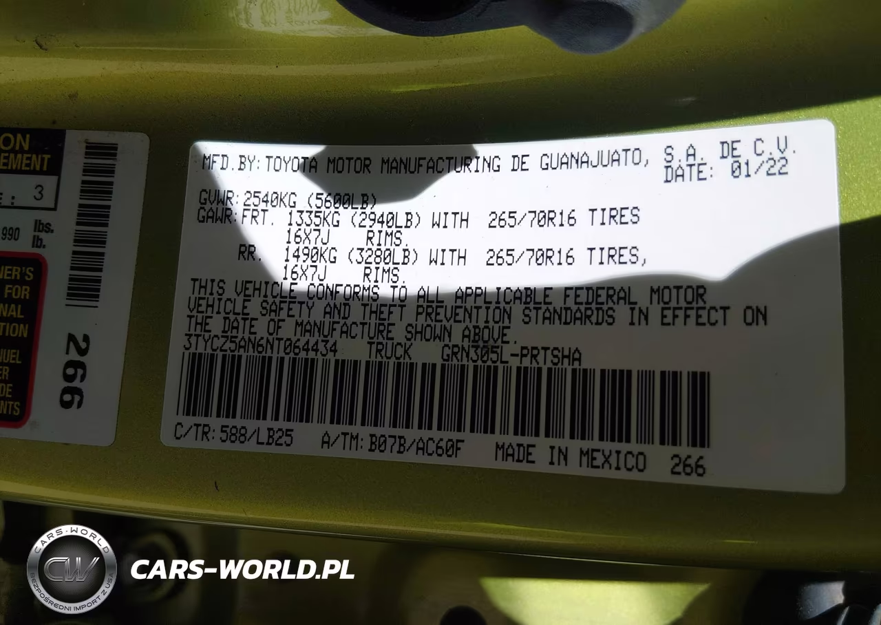 2022 Toyota Tacoma Trd Pro VIN:3TYCZ5AN6NT064434 - 9