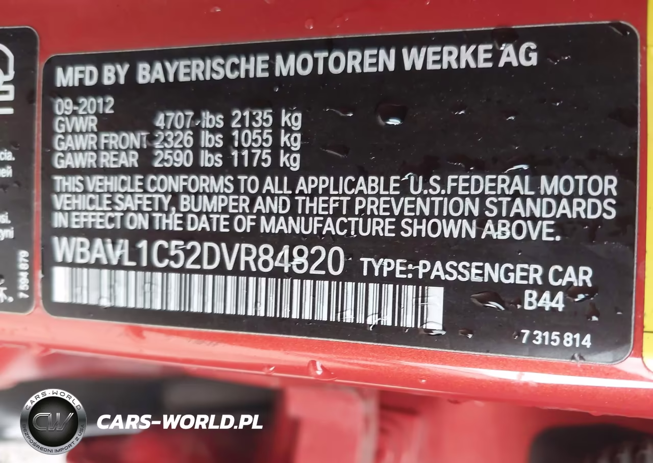 2013 BMW X1 xDrive28I VIN:WBAVL1C52DVR84820 - 9