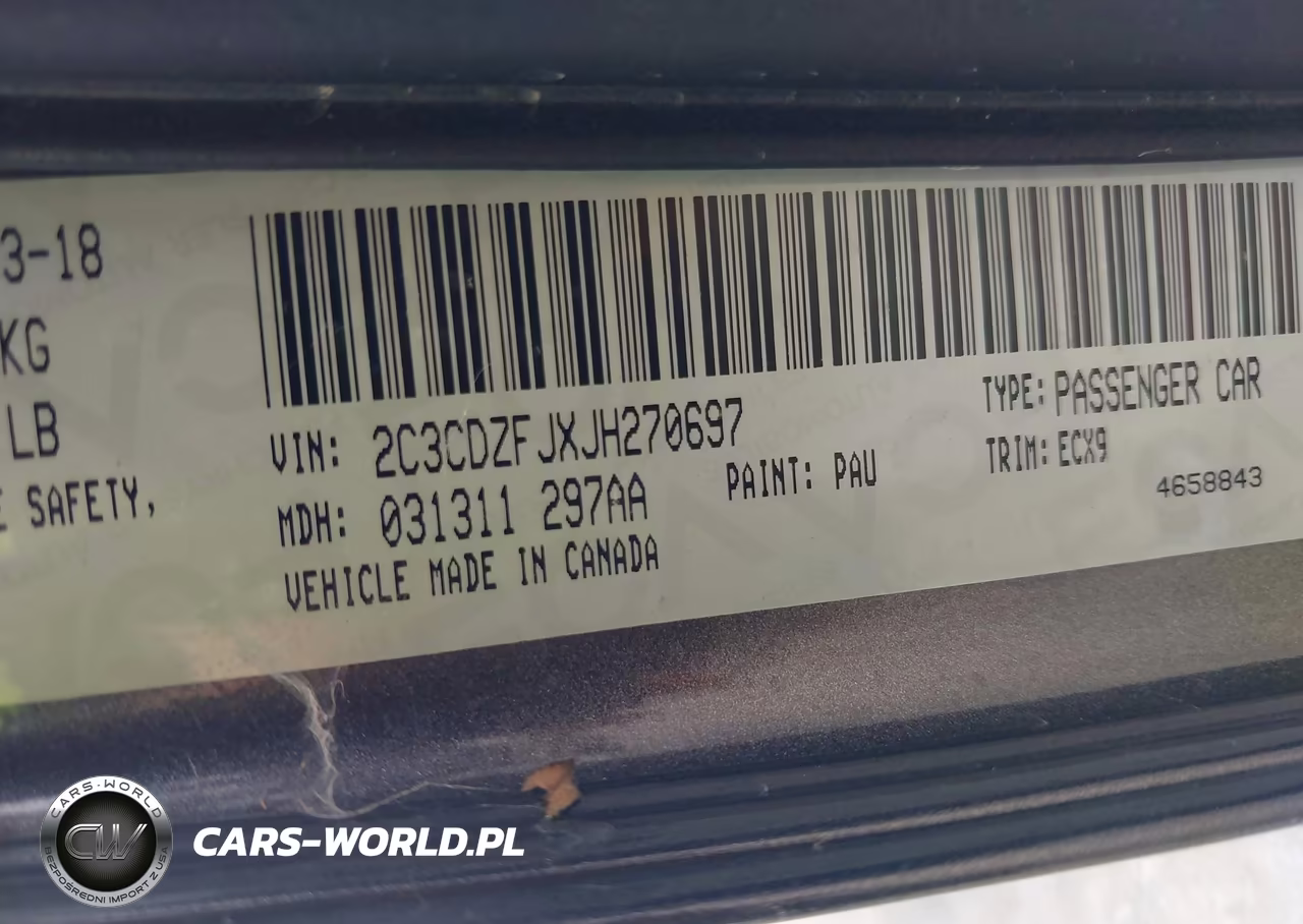 2018 Dodge Challenger R-T Scat Pack VIN:2C3CDZFJXJH270697 - 9