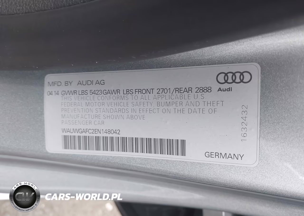 2014 Audi A7 3.0T Premium Plus VIN:WAUWGAFC2EN148042 - 9