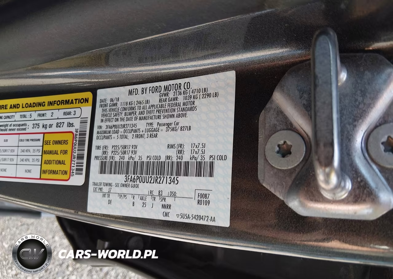 2018 Ford Fusion Hybrid S VIN:3FA6P0UU2JR271345 - 9