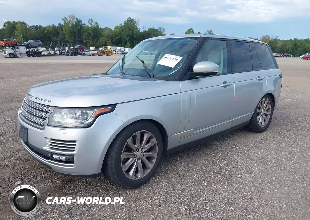 2015 Land Rover Range Rover 3.0L V6 Supercharged Hse VIN:SALGS2VF4FA206483 - 2