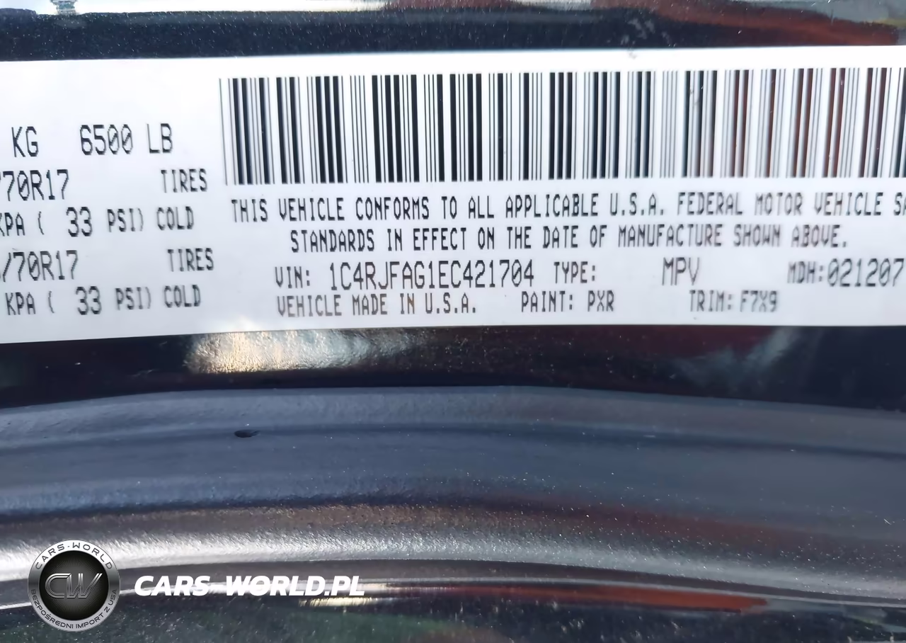 2014 Jeep Grand Cherokee Laredo VIN:1C4RJFAG1EC421704 - 9