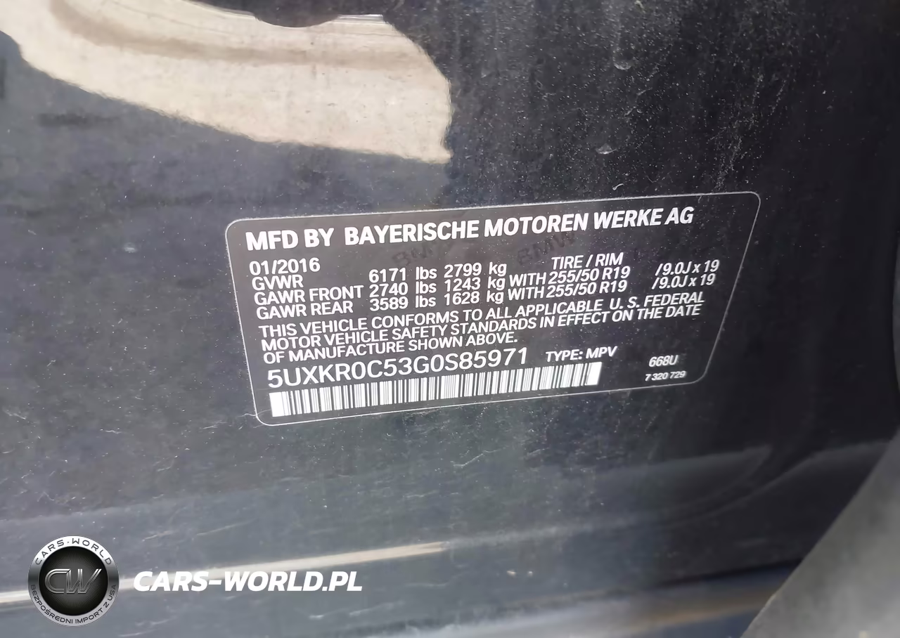 2016 BMW X5 xDrive35I VIN:5UXKR0C53G0S85971 - 9