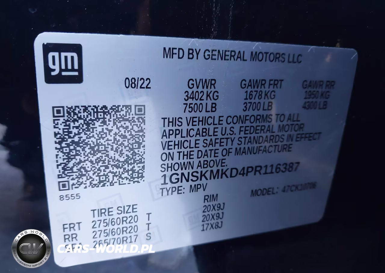 2023 Chevrolet Tahoe 4Wd Ls VIN:1GNSKMKD4PR116387 - 9