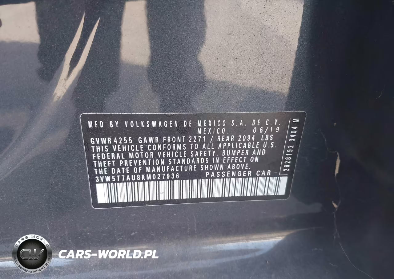 2019 Volkswagen Golf Gti 2.0T Autobahn-2.0T Rabbit Edition-2.0T S-2.0T Se VIN:3VW5T7AU8KM027936 - 9