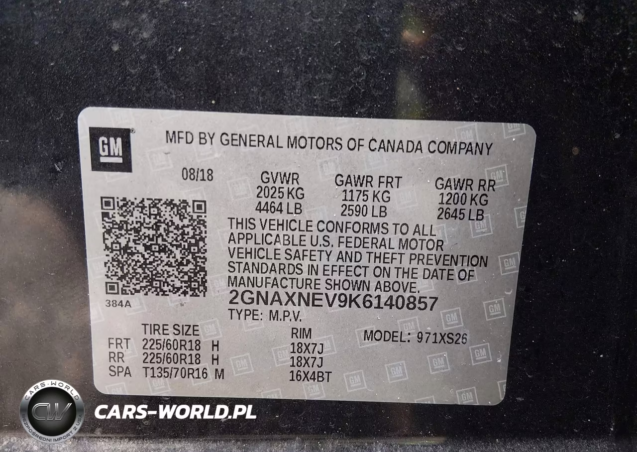 2019 Chevrolet Equinox Premier VIN:2GNAXNEV9K6140857 - 9