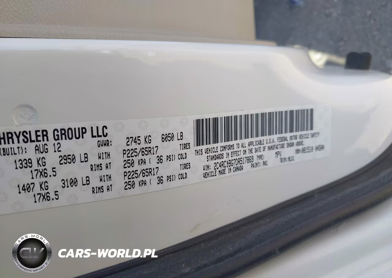 2013 Chrysler Town & Country Touring VIN:2C4RC1BG7DR517869 - 9