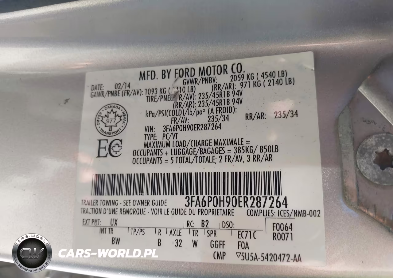 2014 Ford Fusion Se VIN:3FA6P0H90ER287264 - 9