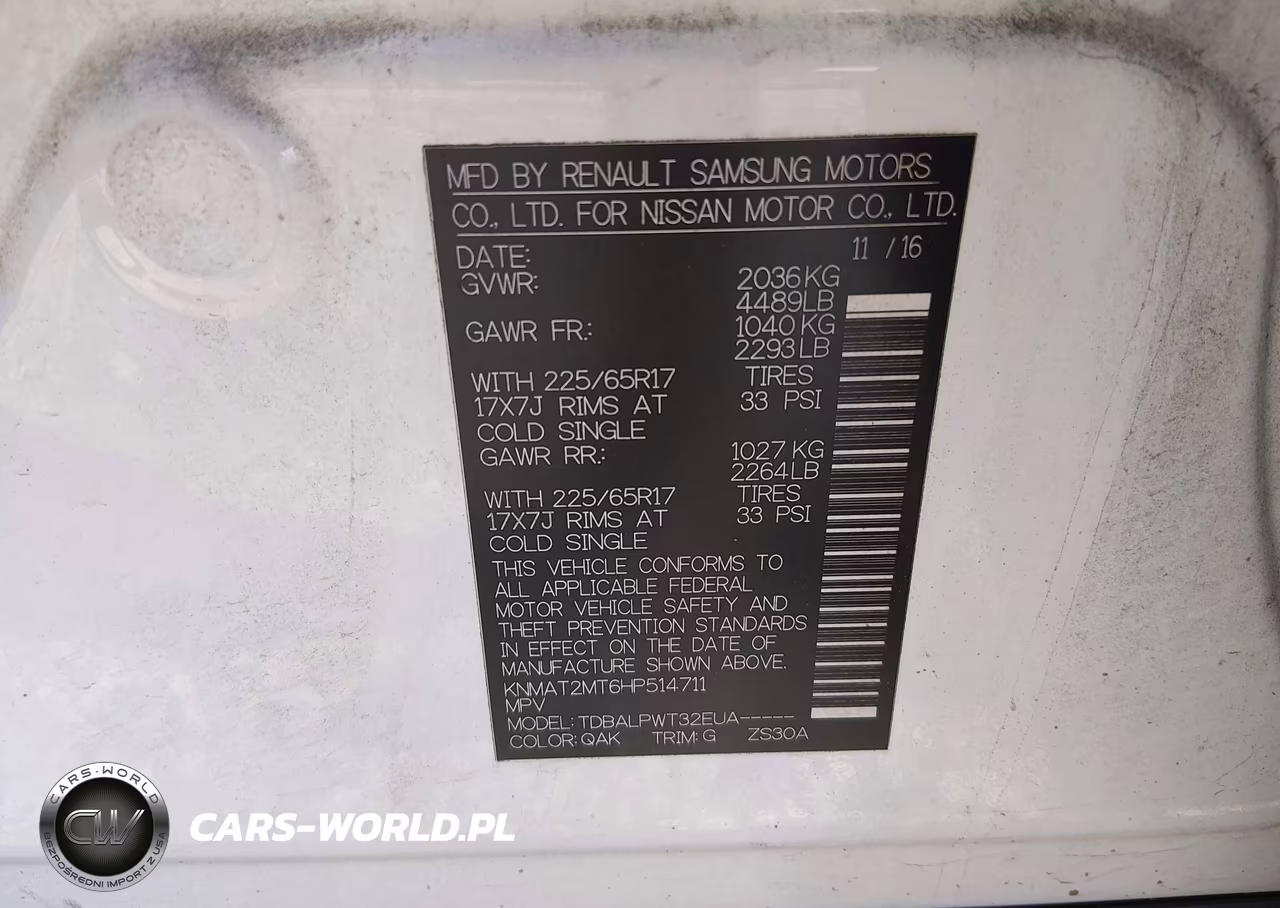 2017 Nissan Rogue S VIN:KNMAT2MT6HP514711 - 9