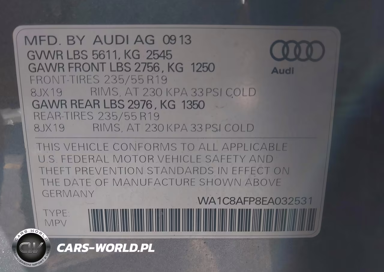 2014 Audi Q5 Hybrid 2.0T Prestige VIN:WA1C8AFP8EA032531 - 9