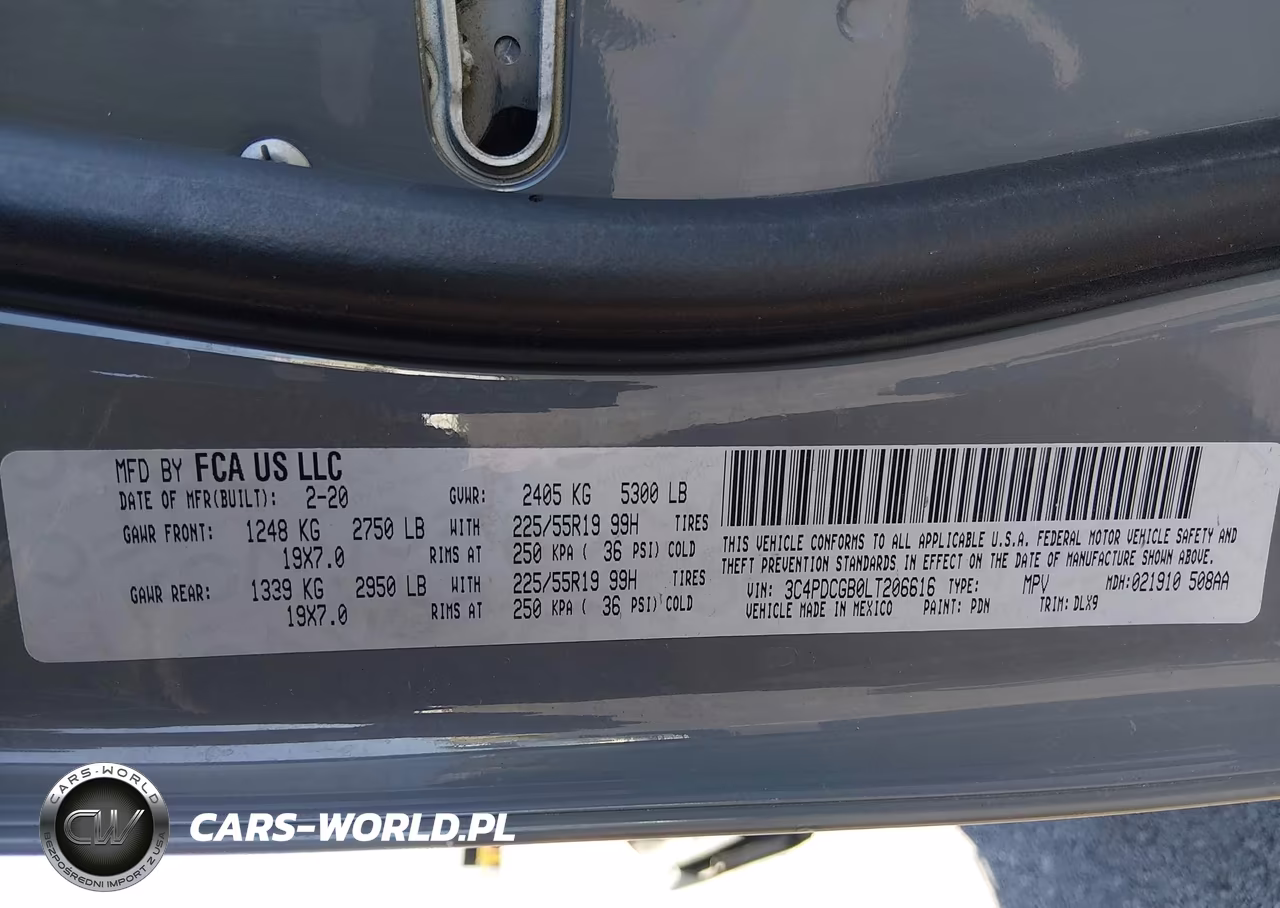 2020 Dodge Journey Crossroad VIN:3C4PDCGB0LT206616 - 9