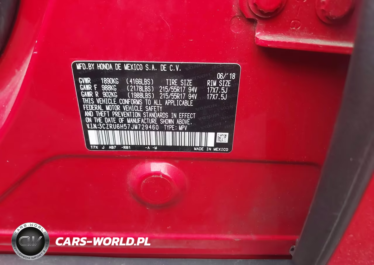 2018 Honda Hr-V Ex VIN:3CZRU6H57JM729460 - 9