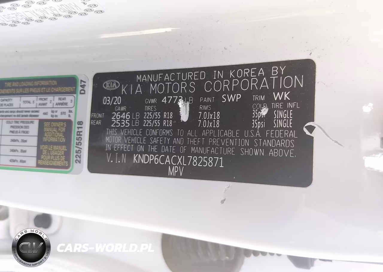 2020 Kia Sportage S VIN:KNDP6CACXL7825871 - 9