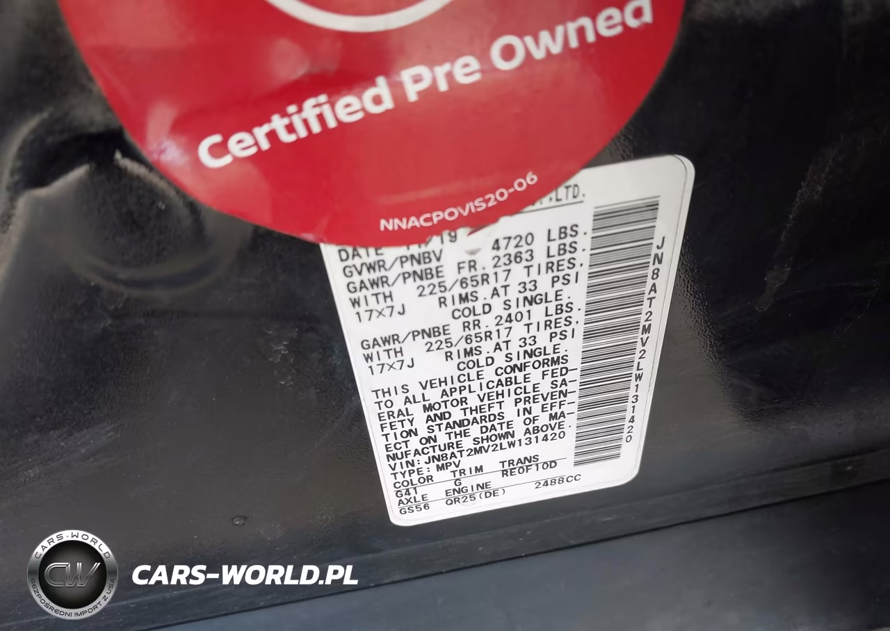 2020 Nissan Rogue Sv Intelligent Awd VIN:JN8AT2MV2LW131420 - 9