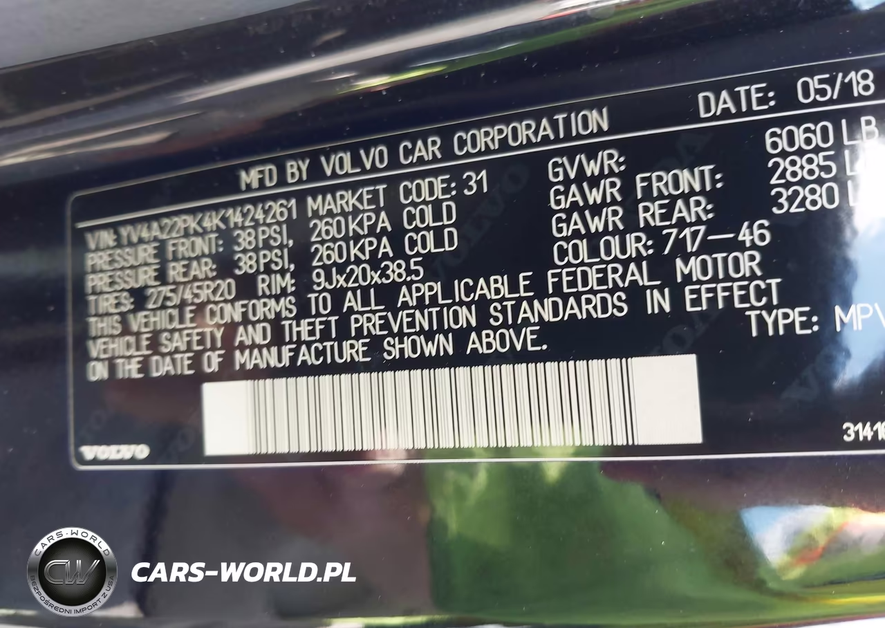 2019 Volvo Xc90 T6 Momentum VIN:YV4A22PK4K1424261 - 9