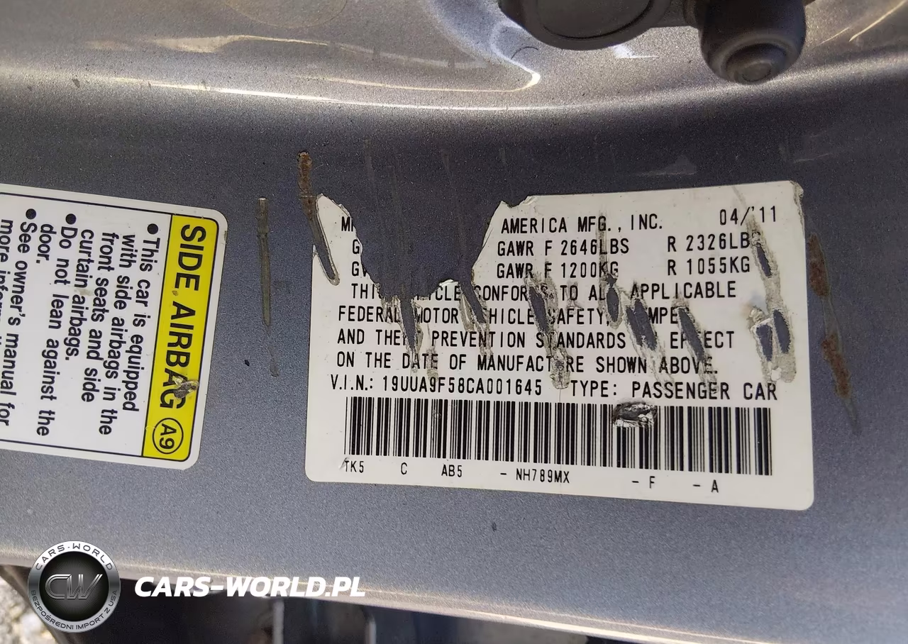 2012 Acura Tl 3.7 VIN:19UUA9F58CA001645 - 9