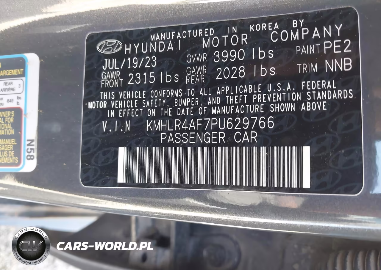 2023 Hyundai Elantra N Line VIN:KMHLR4AF7PU629766 - 9
