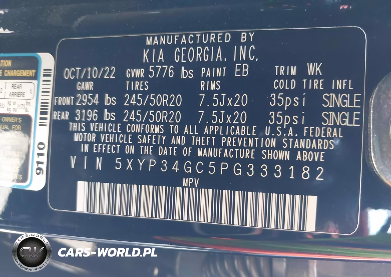 2023 Kia Telluride Ex VIN:5XYP34GC5PG333182 - 9