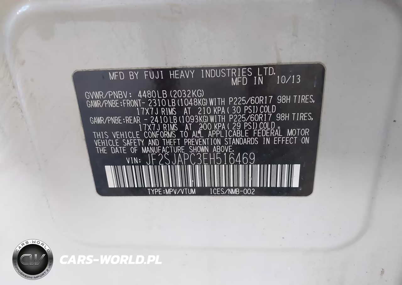 2014 Subaru Forester 2.5I Touring VIN:JF2SJAPC3EH516469 - 9