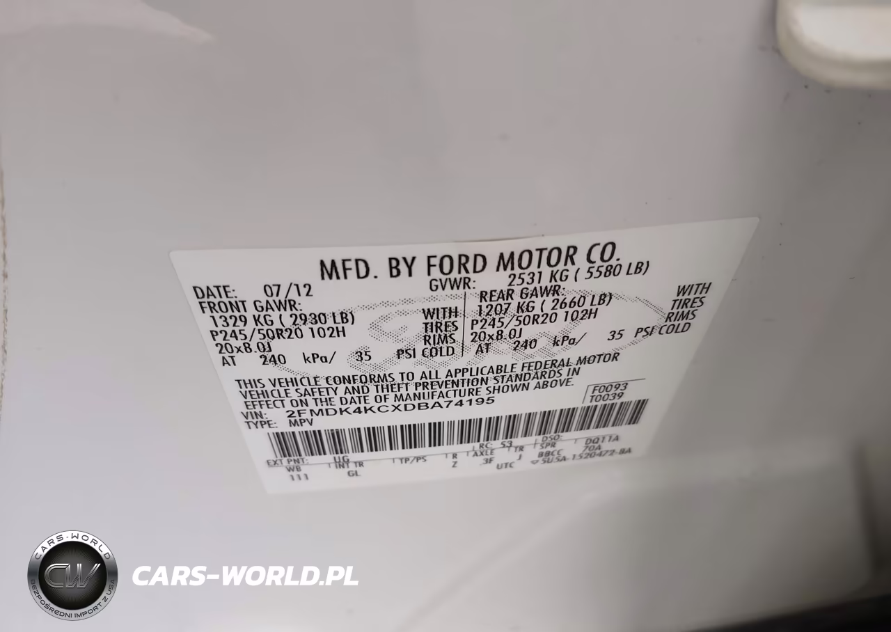2013 Ford Edge Limited VIN:2FMDK4KCXDBA74195 - 9