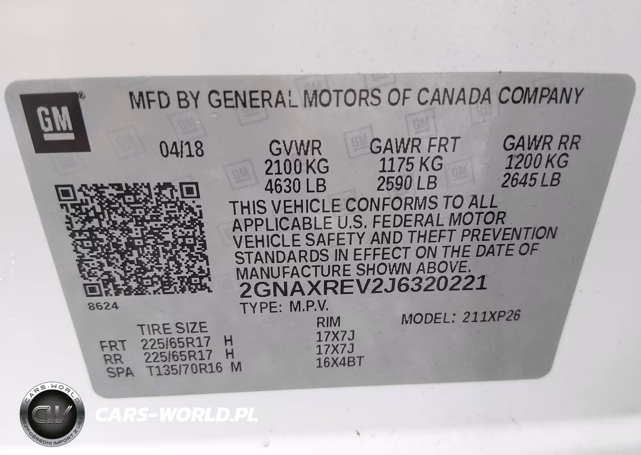 2018 Chevrolet Equinox Ls VIN:2GNAXREV2J6320221 - 9