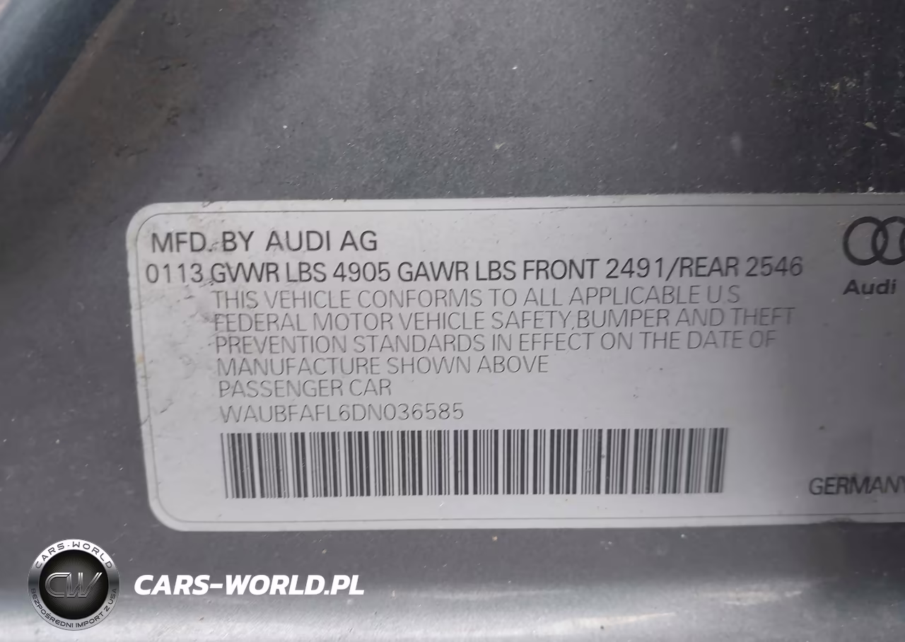 2013 Audi A4 2.0T Premium VIN:WAUBFAFL6DN036585 - 9