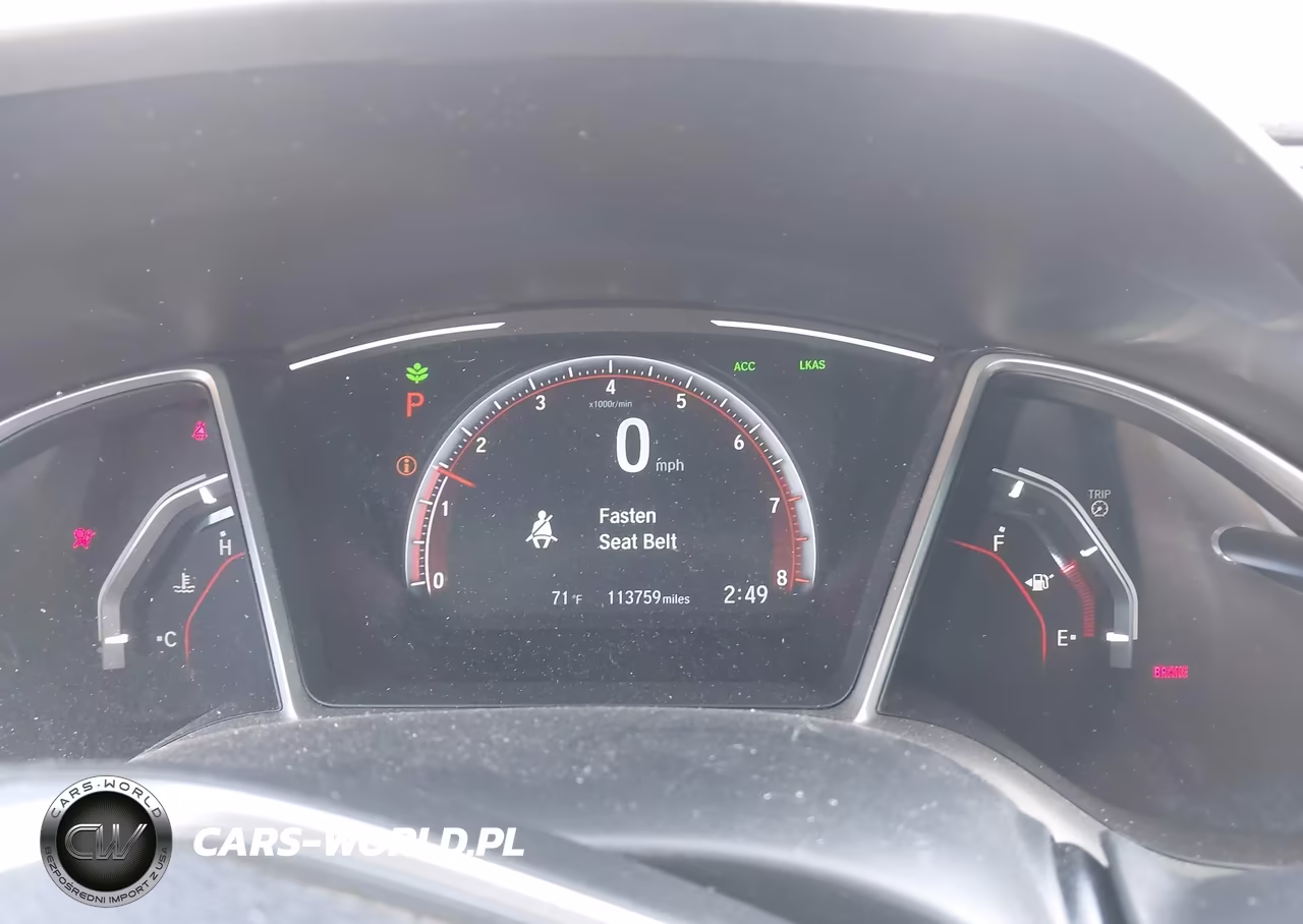 2019 Honda Civic Sport VIN:2HGFC2F80KH537493 - 7