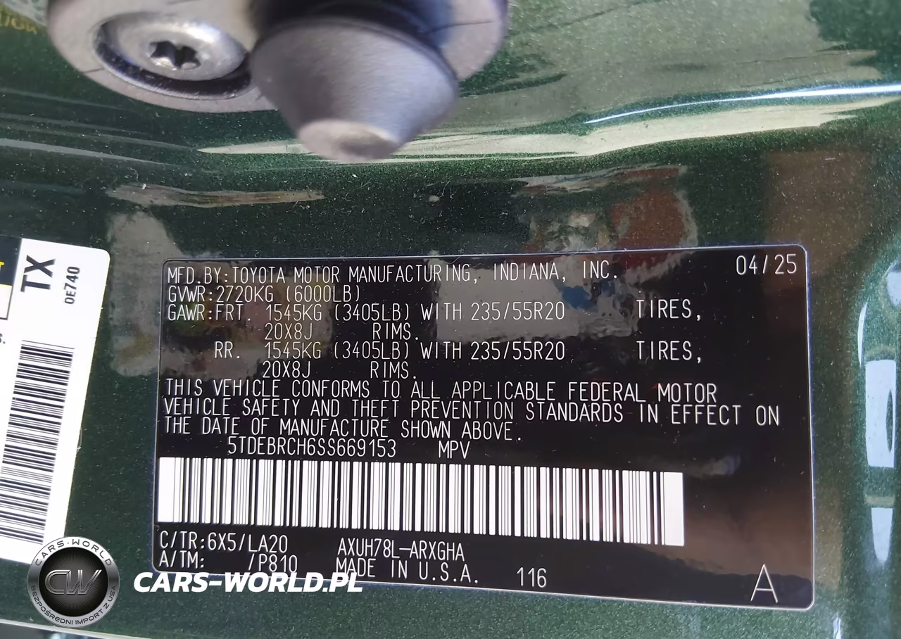 2025 Toyota Highlander Hybrid Platinum VIN:5TDEBRCH6SS669153 - 9