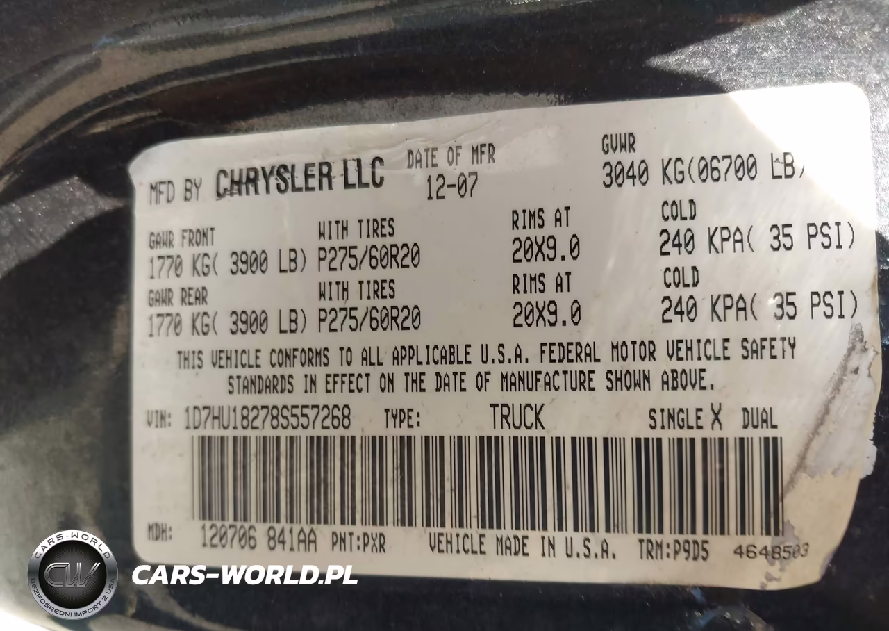2008 Dodge Ram 1500 Slt VIN:1D7HU18278S557268 - 9