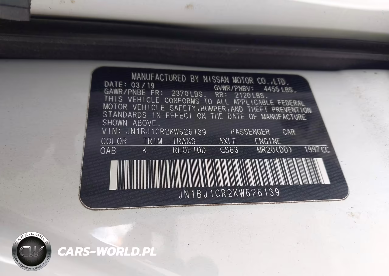 2019 Nissan Rogue Sport Sv VIN:JN1BJ1CR2KW626139 - 9