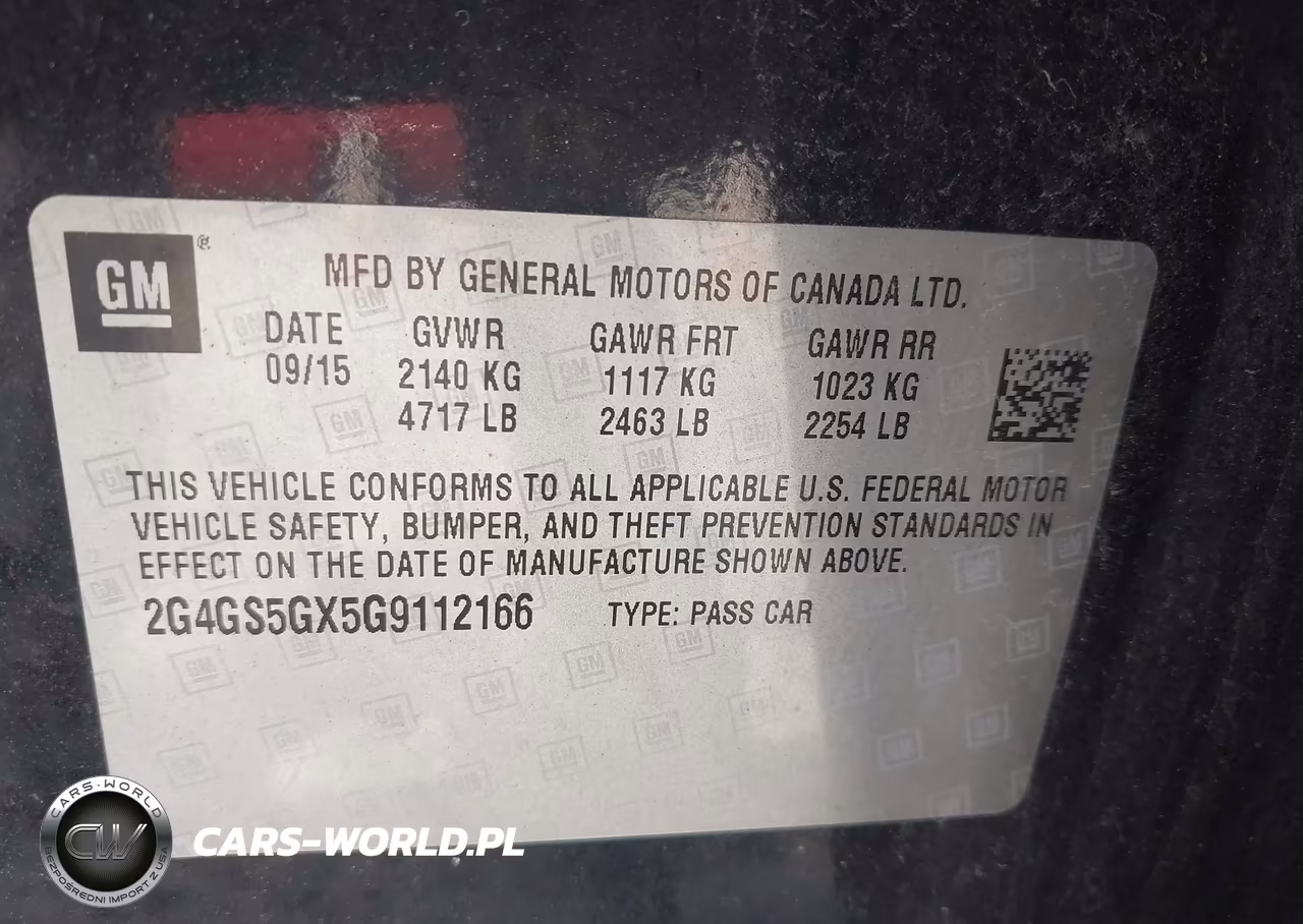 2016 Buick Regal Turbo Premium Ii VIN:2G4GS5GX5G9112166 - 9