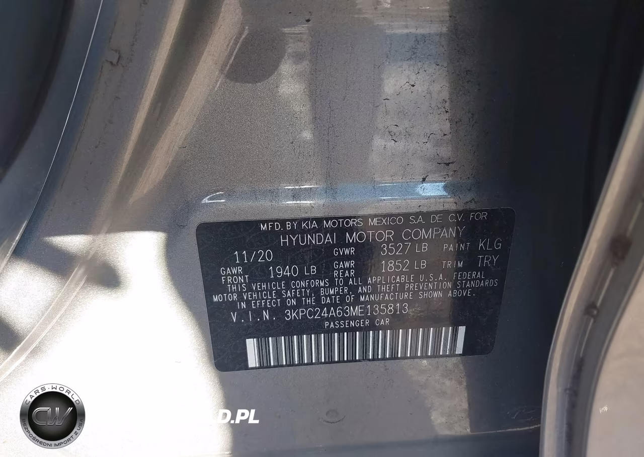 2021 Hyundai Accent Se VIN:3KPC24A63ME135813 - 9