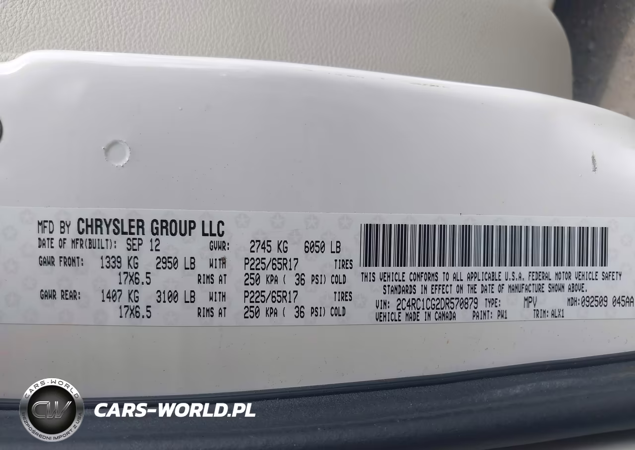 2013 Chrysler Town & Country Touring-L VIN:2C4RC1CG2DR570879 - 9