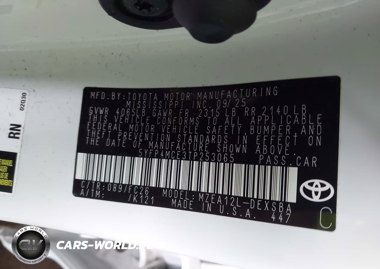 2026 Toyota Corolla Se VIN:5YFP4MCE3TP253065 - 9