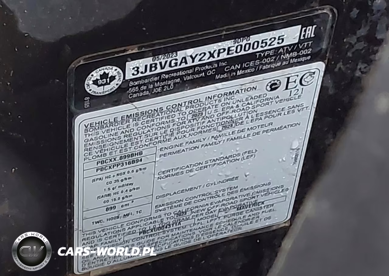 2023 Can-Am Maverick X3 Ds Turbo VIN:3JBVGAY2XPE000525 - 10