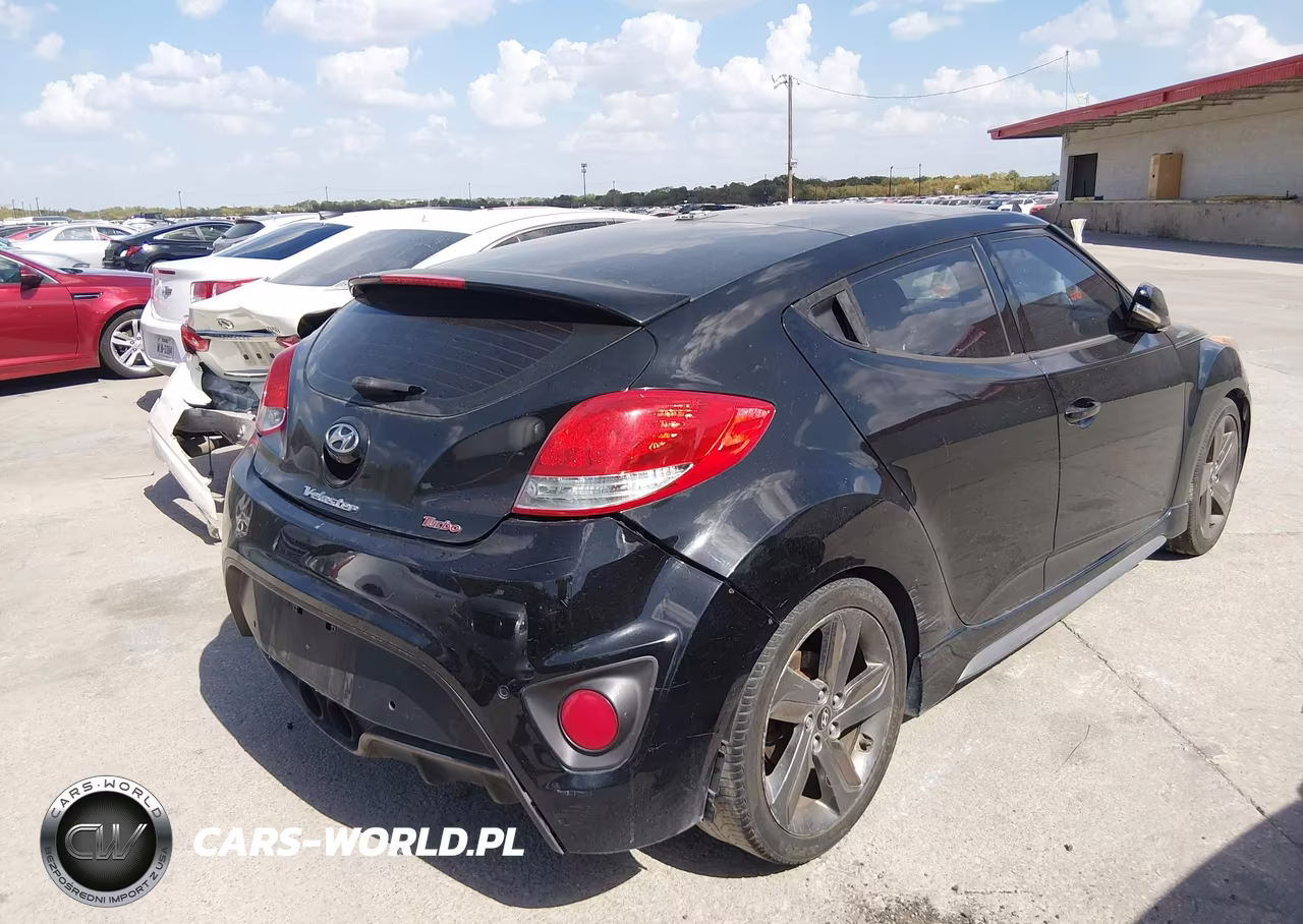 2014 Hyundai Veloster Turbo W-Black VIN:KMHTC6AE3EU198084 - 4